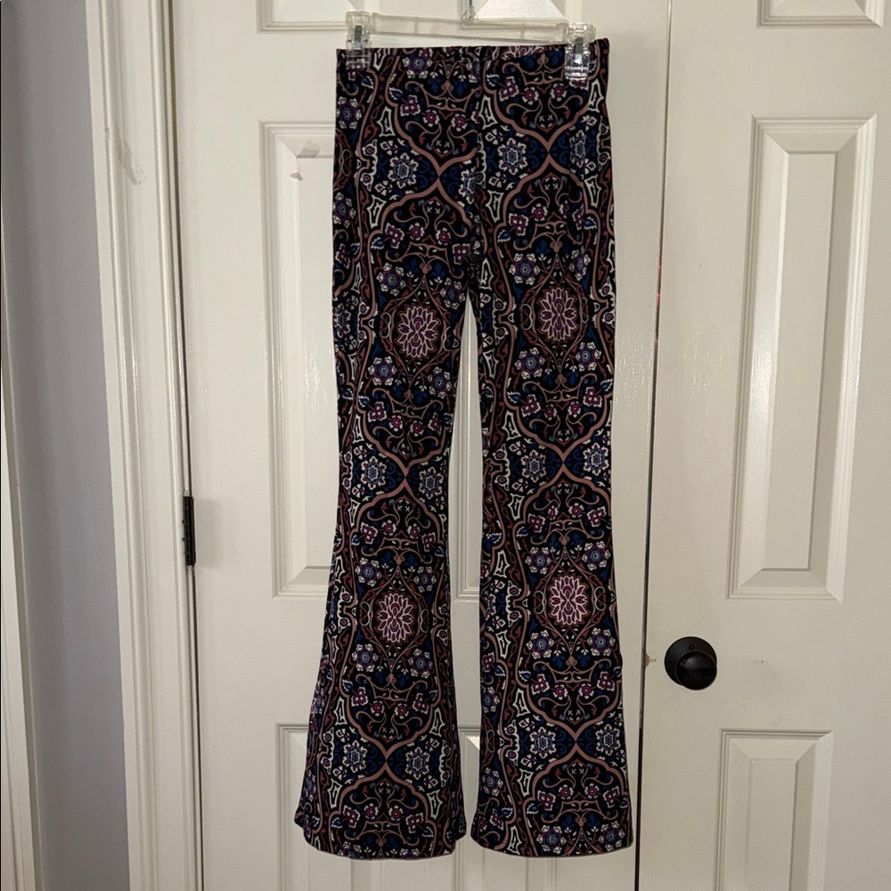 Women's Patterned Flare Pants